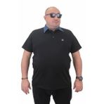 Moc Grande 23420 Büyük Beden Siyah Erkek T-shirt
