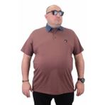 Moc Grande 23420 Büyük Beden Taba Erkek T-shirt