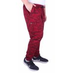 Moc Grande 23502 Honeycomb Camouflage Bordo Erkek Eşofman Altı