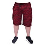 Moc Grande 23612 Honeycomb Camouflage Bordo Erkek Şort