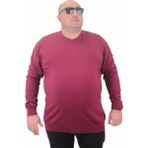 Moc Grande 23750 Bordo Basic Sıfır Yaka Triko Erkek Kazak