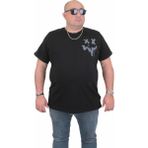 Moc Grande 24130 Büyük Beden Basic Siyah Erkek T-shirt