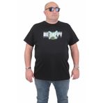 Moc Grande 24131 Büyük Beden Basic Siyah Erkek T-shirt