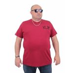 Moc Grande 24132 Büyük Beden Basic Bordo Erkek T-shirt