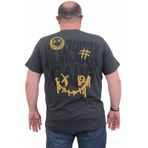 Moc Grande 24132 Sıfır Yaka Gang Melanj Antrasit Erkek T-shirt