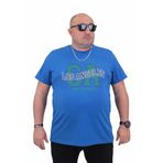 Moc Grande 24136 Büyük Beden Basic Saks Erkek T-shirt