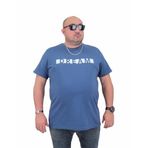 Moc Grande 24140 Büyük Beden Basic İndigo Erkek T-shirt