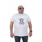 Moc Grande 24141 Büyük Beden Basic Beyaz Erkek T-shirt