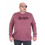 Moc Grande 24202 Eflatun Sıfır Yaka Erkek Sweatshirt