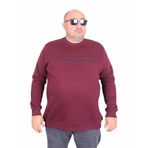 Moc Grande 24203 Mürdüm Sıfır Yaka Erkek Sweatshirt