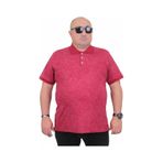 Moc Grande 24451 Bordo Mat Baskılı Polo Yaka Erkek T-shirt
