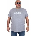 Moc Grande 25138 The Future Gri Melanj Sıfır Yaka Erkek T-shirt