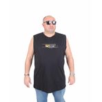 Moc Grande 25153 Break Limits Siyah Baskılı Kolsuz Erkek T-shirt
