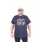 Moc Grande 25161 Lets Go Lacivert Sıfır Yaka Erkek T-shirt