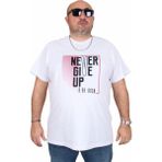Moc Grande 25165 Never Beyaz Sıfır Yaka Erkek T-shirt
