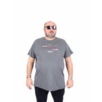 Moc Grande 25167 Strong Antrasit Melanj Sıfır Yaka Erkek T-shirt