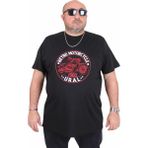 Moc Grande 25171 Motorcycle Siyah Sıfır Yaka Erkek T-shirt
