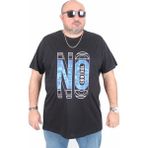 Moc Grande 25172 No Control Siyah Sıfır Yaka Erkek T-shirt