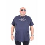 Moc Grande 25173 Nothing Lacivert Sıfır Yaka Erkek T-shirt