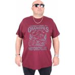 Moc Grande 25177 Only Cool Mürdüm Sıfır Yaka Erkek T-shirt