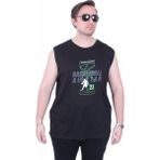 Moc Grande 26123 Basketball Siyah Kolsuz Baskılı Erkek T-shirt