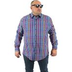Moc Grande Büyük Beden Erkek Piqquare Gömlek Beyaz Regular Fit Günlük Stil Uzun Kol - 2XL
