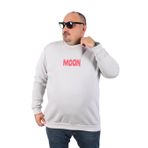MOC GRANDE Büyük Beden Erkek Sweat Moon 22731 Taş Gri