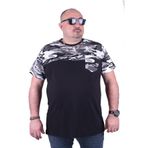 Moc Grande Kamuflaj 23145 Büyük Beden Fume Erkek T-shirt