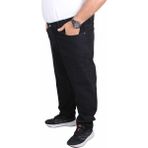Moc Grande Mocgrande Büyük Beden Erkek Kot Pantolon Power Lycra Comero 11914 Rahat Kalıp Pamuk - Elastan - Siyah - 54