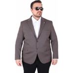Moc Grande Mocgrande Erkek Büyük Beden 4 Drop Blazer Sedef Ceket 500606 Kahverengi
