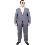 Moc Grande Mocgrande Erkek Büyük Beden 6 Drop Takım Elbise Parıs 071010 Fume - Füme - 4 Drop - 60