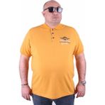 Moc Grande Mocgrande Erkek Büyük Beden Polo Tişört Eagle Face 23400 Hardal - 8XL