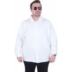 Moc Grande Mocgrande Erkek Büyük Beden Uzun Kollu Gömlek 25727 Ekru - 4XL