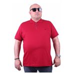 Moc Grande Polo 11500 Büyük Beden Bordo Erkek T-shirt