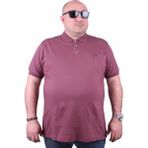 Moc Grande Polo 11501 Büyük Beden Eflatun Erkek T-shirt