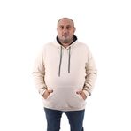 MOC GRANDE Starbattal Büyük Beden Erkek Basic Sweat Kapüşonlu 11700-129