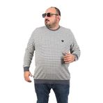 MOC GRANDE Starbattal Büyük Beden Erkek Bisiklet Yaka Sweatshirt 22715-785