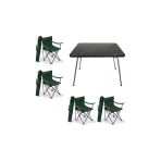 Mocca Style 60x80 Katlanır Masa+4 Adet Yeşil Rejisör Kamp Sandalyesi Katlanır, Sandalye Piknik Plaj Sandalye