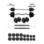 Mocca Style 98 Kg Z-Barlı MEGASET Halter Seti Ve Dambıl Seti ,Ağırlık Seti, Fitnes (PLAKA AĞIRLIĞI 90 Kg)