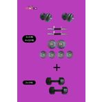 Moccastyle 20 Kg +2 X 3 Kg Dambıl Seti Ağırlık Ve Vücut Geliştirme Aleti 26 Kg