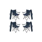 MoccaStyle MAVİ REJİSÖR SANDALYE 4LÜ