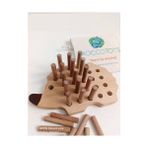 Moccotoys Montessori Tak Çıkar Kirpi Ahsap Oyuncak