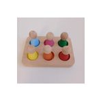 Moccotoys Peg Bebek Ve Tabla Eşleştirme 6 Lı Insan Figürleri (waldorf)