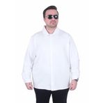 Mocgrande Erkek Büyük Beden Uzun Kollu Gömlek 25727 EKRU