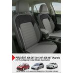 Mocha Taytüyü Oto Koltuk Kılıfı (Peugeot 206-207-208-306-307-407 Uyumlu) - Füme