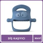 Mochi 2 in 1 Mavi Diş Kaşıyıcı