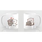 Mochi Cat Motto Sevgili Aşk Kupa - Çam Yeşili - 300 cc