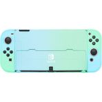 Mocho Nintendo Switch Oled Koruyucu Kılıf Ultra Ince Bölünmüş Pc Sert Çanta Mavi Yeşil (Yurt Dışından)