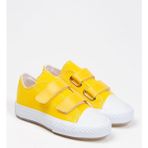 Mocno Unisex Çocuk Işıklı Keten Spor Ayakkabı Sneaker - 05S-Sarı