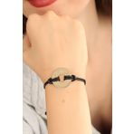 Moco Freedom Özgür Siyah Deri İpli Unisex Mood Bileklik